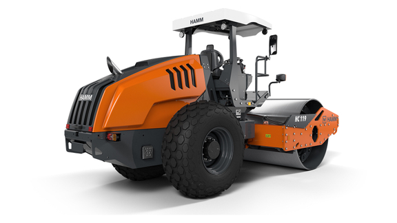 Lu rung 1 bánh thép HC119 Hamm